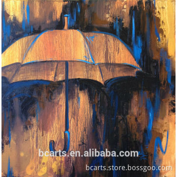 Simple still life oil painting on canvas painting umbrella good saling